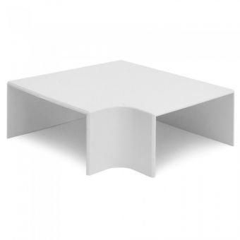 White Flat Angle for Trunking 15mm x 10mm